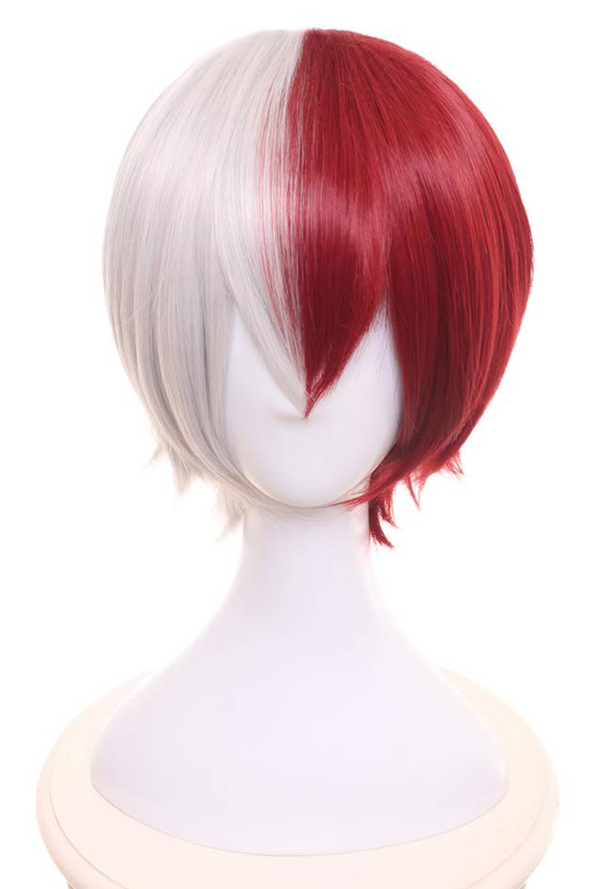 My Hero Academia Deluxe Shoto Todoroki Red and White Wig