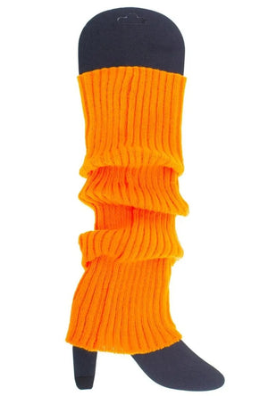 80s Neon Orange Leg Warmers