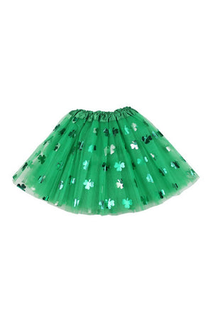 Kelly Green Metallic Shamrock Tutu