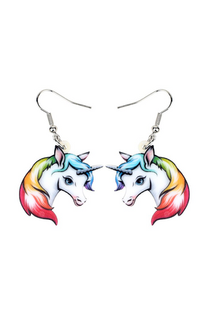 Rainbow Unicorn Earrings