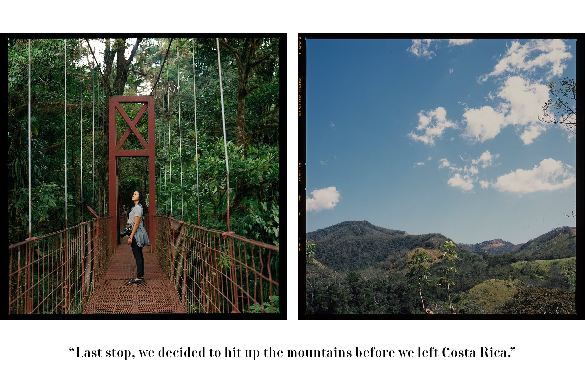 The mountains in Costa Rica