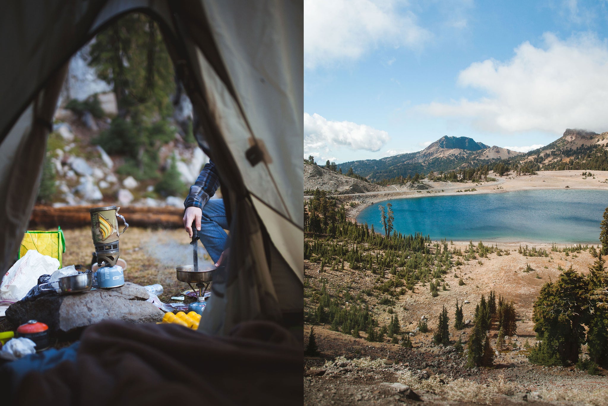 Camping trips in Lassen Park for Bather's Excellent Adventures travel series