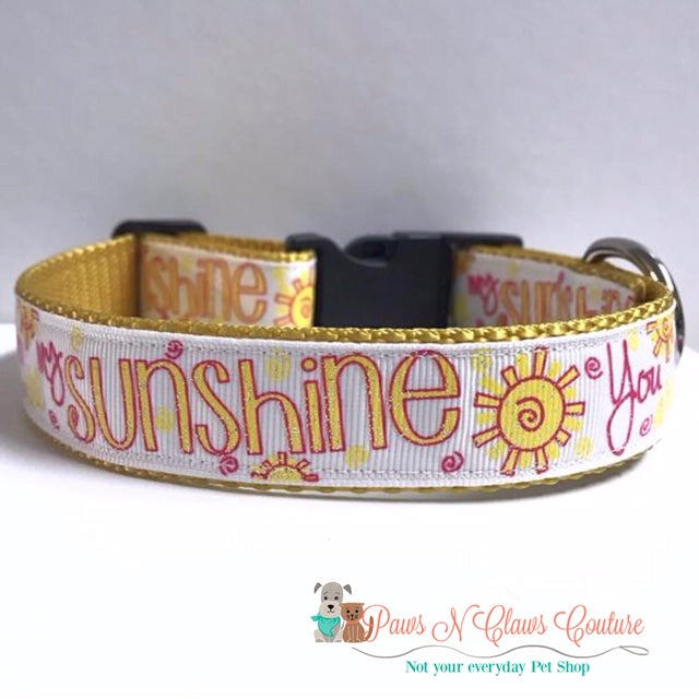 sunshine dog collar