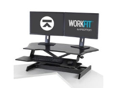 Ergotron Workfit Corner Standing Desk Converter for 2 large monitors