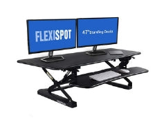 Flexispot M3 47 inch standing desk converter for 2 large monitors