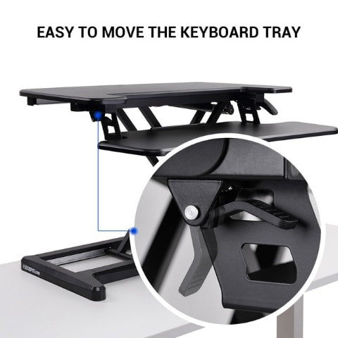 Flexispot M7 28 inch Alcove Standing Desk Converter Keyboard Tray