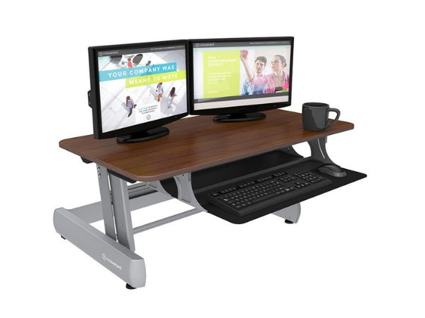 InMovement DT2 Standing Desk Converter for two monitors