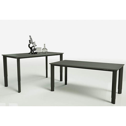 Vivistand Quattro Lab Edition Chemical Resistant Top 3D View And Side View