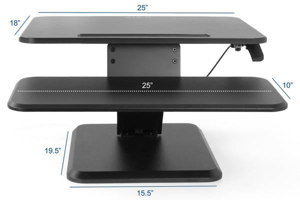 Vivo Desk V001G Dimensional Illustration