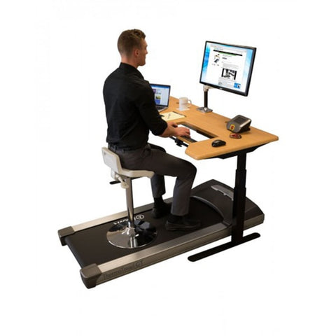 iMovR Tempo Sit-Stand Stool On Treadmill Desk