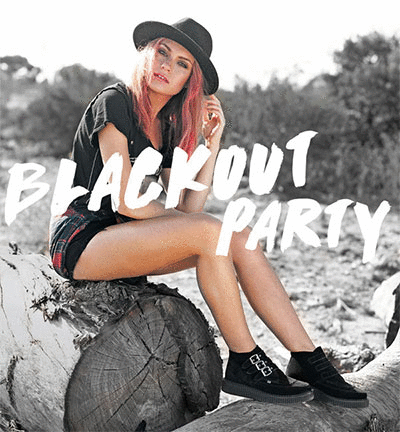 BLACKOUT PARTY BANNER