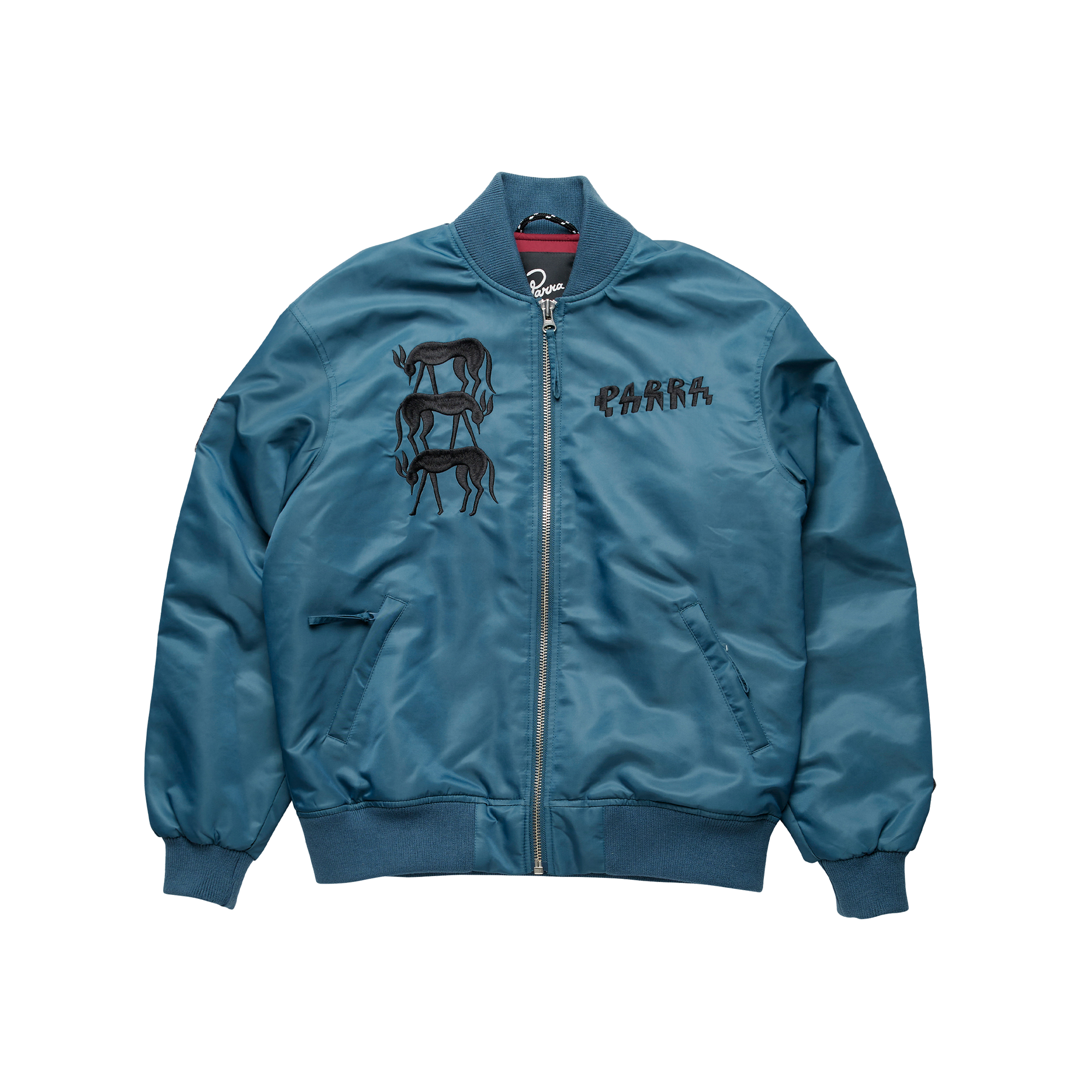 By Parra Stacked Pets Varsity Jacket | Off The Hook