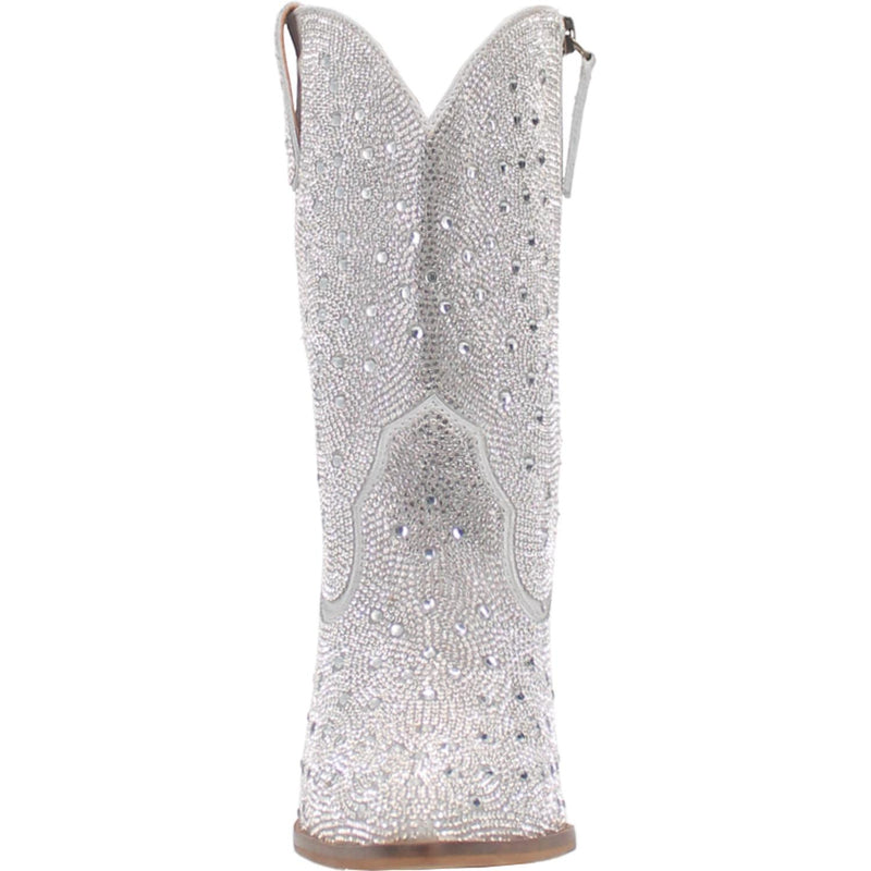 Online Exclusive | Dingo | Neon Moon Cowgirl Leather Bootie in Silver **PREORDER