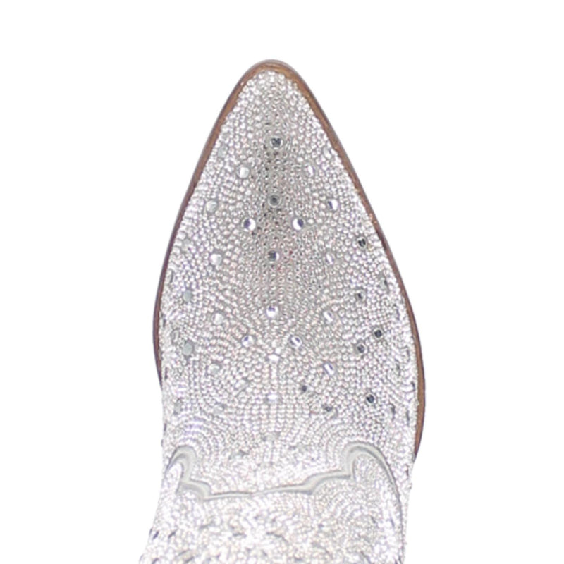 Online Exclusive | Dingo | Neon Moon Cowgirl Leather Bootie in Silver **PREORDER