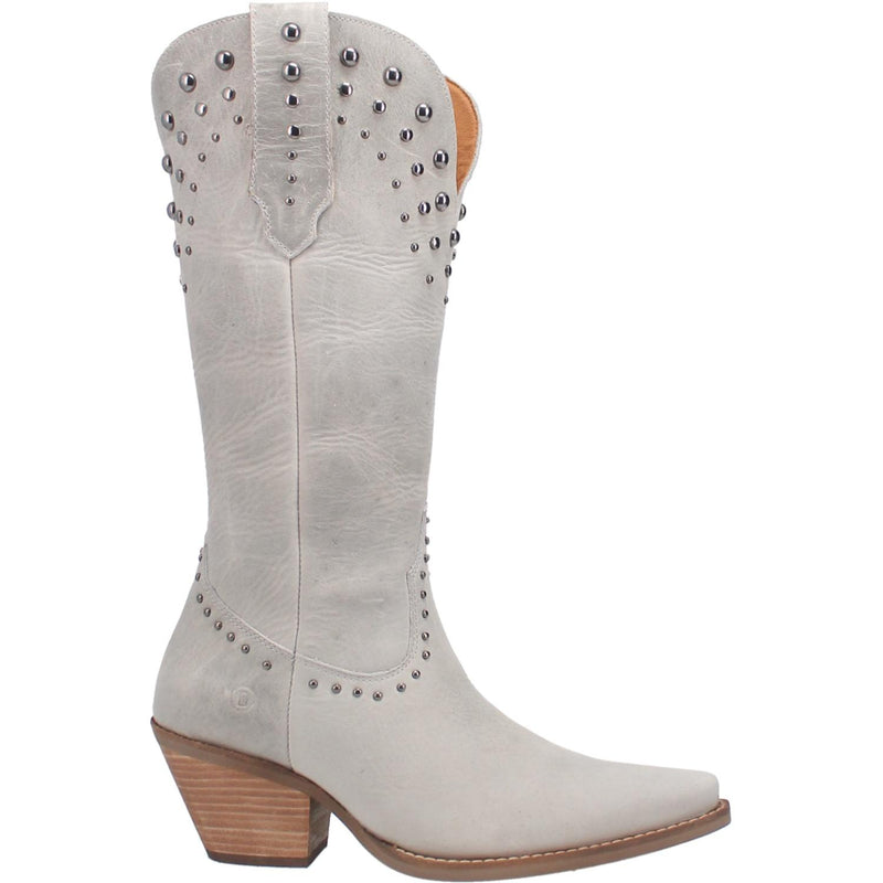 Online Exclusive | Dingo | Talkin Rodeo Leather Cowboy Boots in Off White **PREORDER