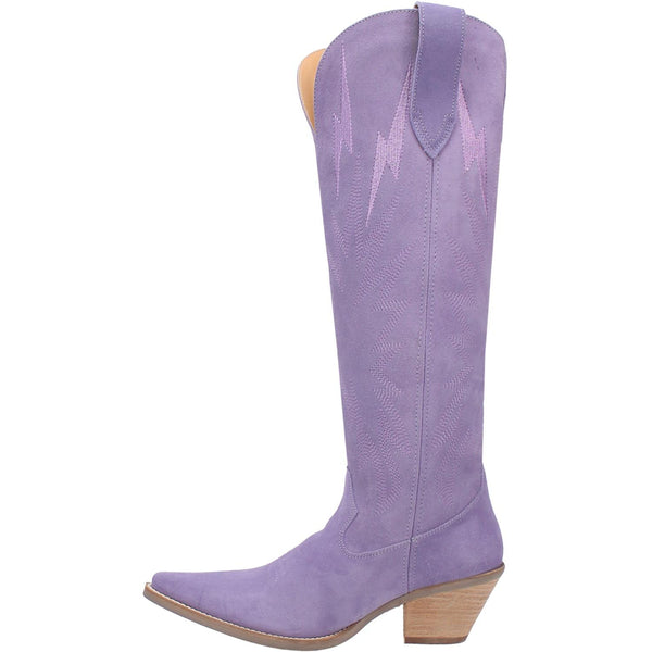 Online Exclusive | Dingo | Thunder Road Suede Leather Cowboy Boots in Periwinkle **PREORDER