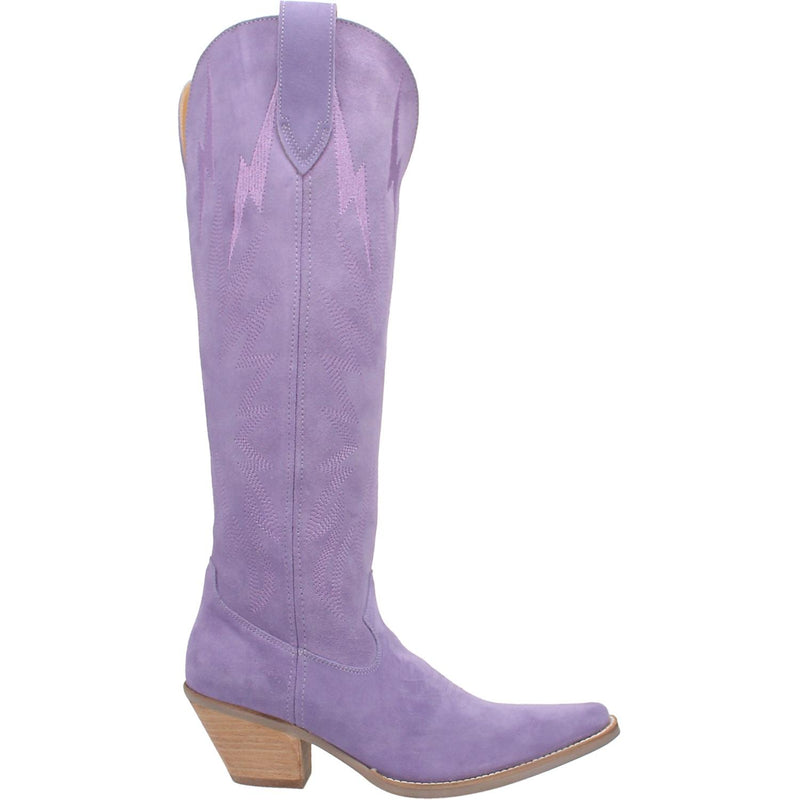 Online Exclusive | Dingo | Thunder Road Suede Leather Cowboy Boots in Periwinkle **PREORDER