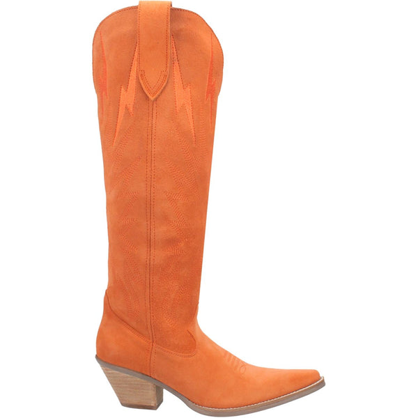 Dingo | Thunder Road Leather Cowboy Boots in Orange **PREORDER