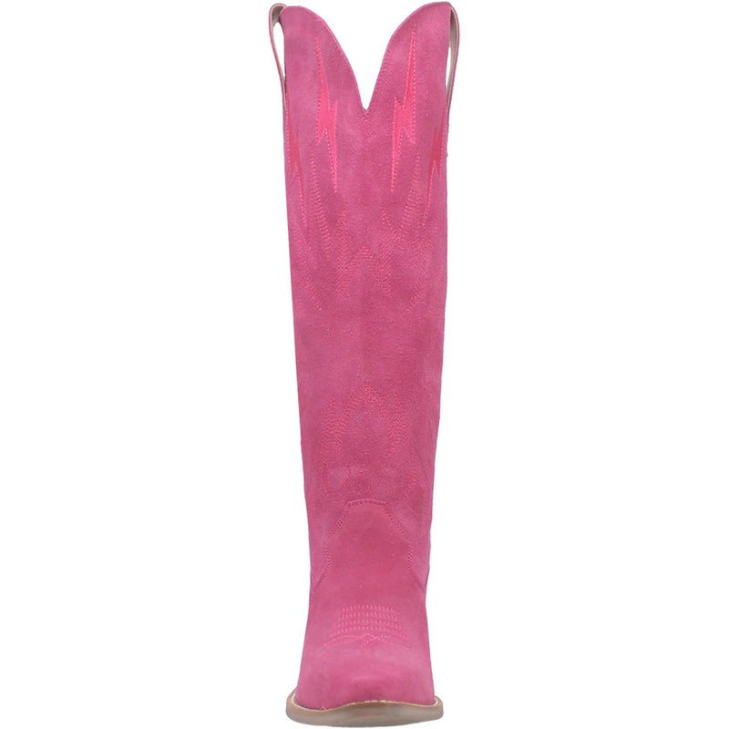 Dingo | Thunder Road Suede Leather Cowboy Boots in Fuchsia **PREORDER