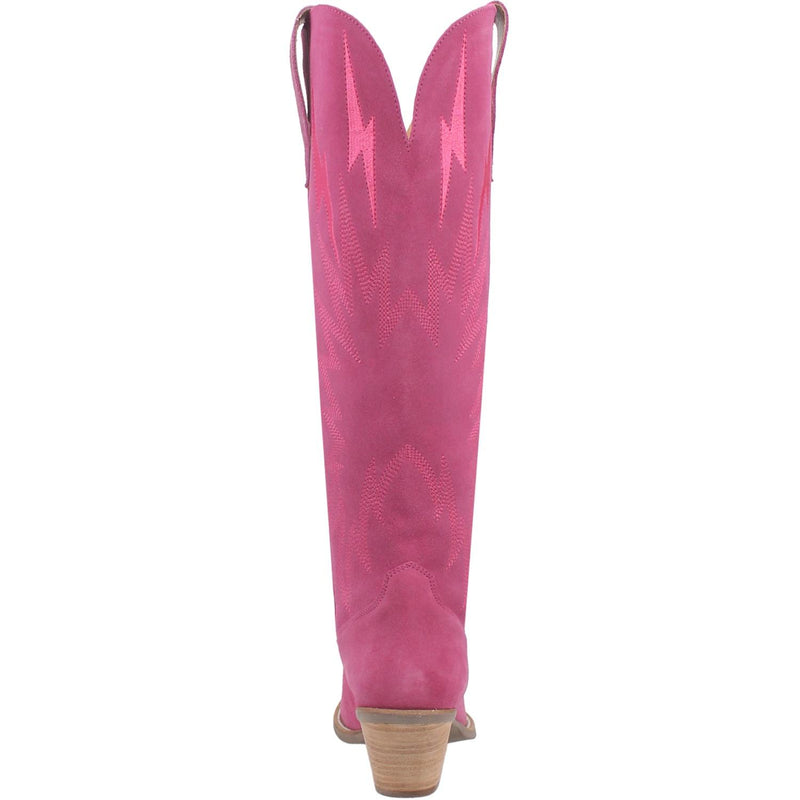 Online Exclusive | Dingo | Thunder Road Suede Leather Cowboy Boots in Fuchsia **PREORDER