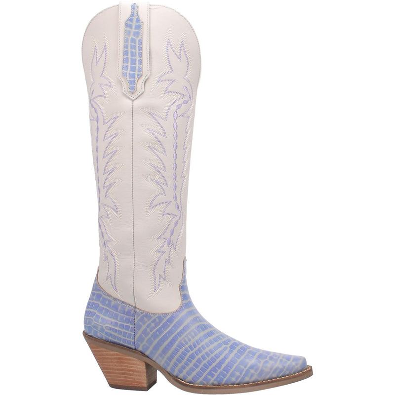 Online Exclusive | Dingo | High Lonesome Leather Cowboy Boots in Periwinkle **PREORDER