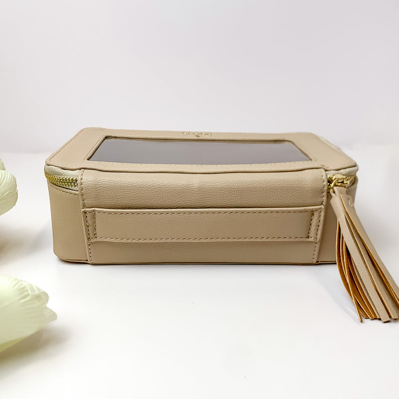 Hollis | Clear Toiletry Bag in Nude