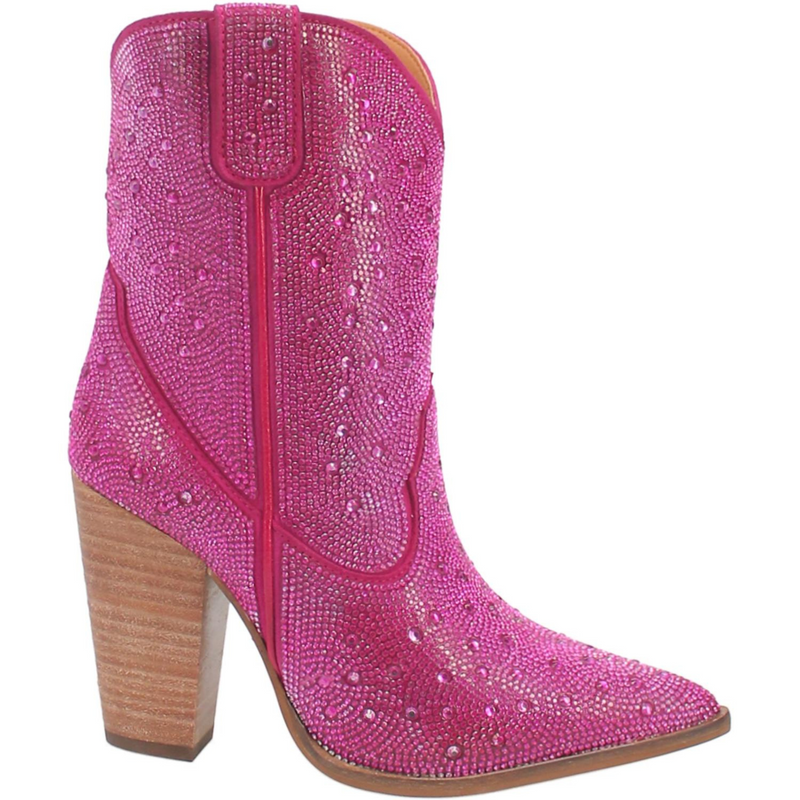 Online Exclusive | Dingo | Neon Moon Cowgirl Leather Bootie in Fuchsia **PREORDER