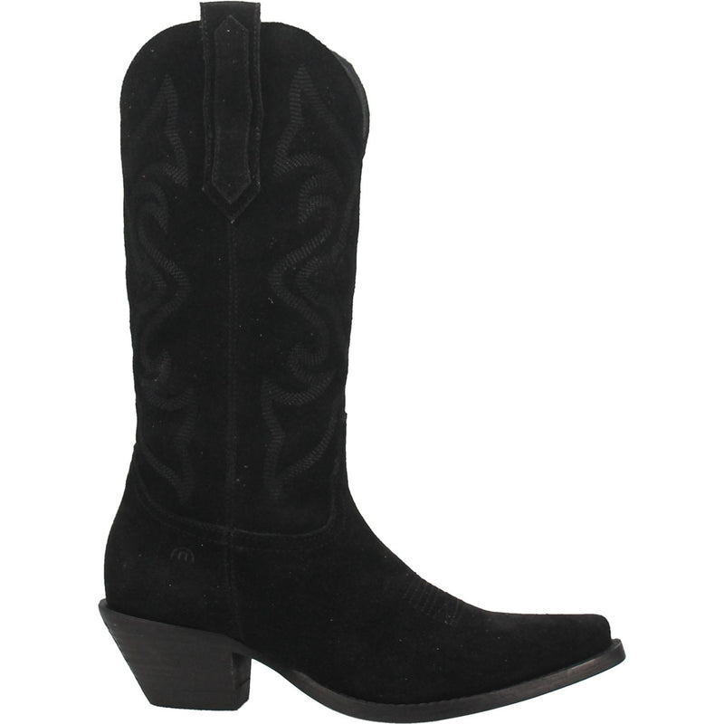 Dingo | Out West Suede Cowboy Boots in Black  **PREORDER