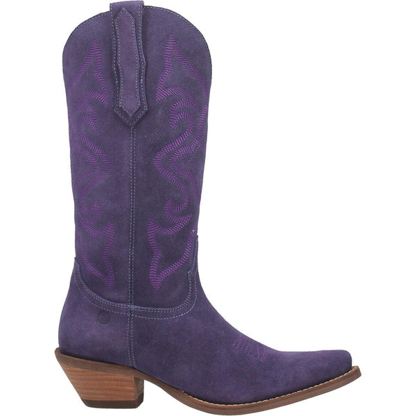 Online Exclusive | Dingo | Out West Suede Cowboy Boots in Plum Purple **PREORDER