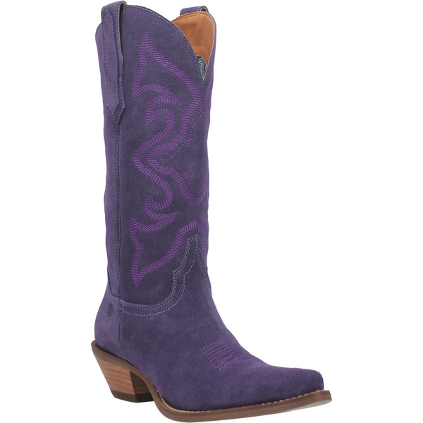 Online Exclusive | Dingo | Out West Suede Cowboy Boots in Plum Purple **PREORDER