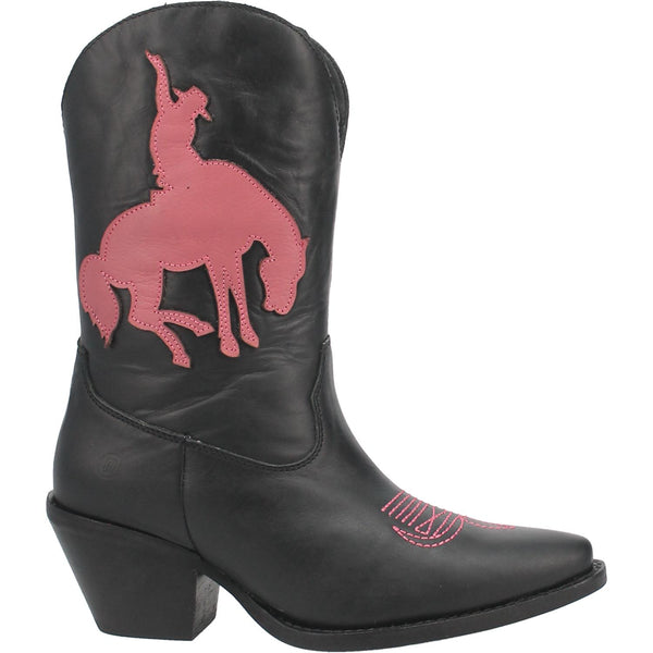 Online Exclusive | Dingo | Let 'Er Buck Leather Cowboy Boots in Black  **PREORDER