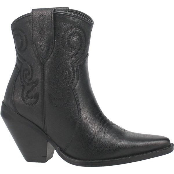 Online Exclusive | Dingo | Pretty N Prissy Leather Bootie in Black  **PREORDER
