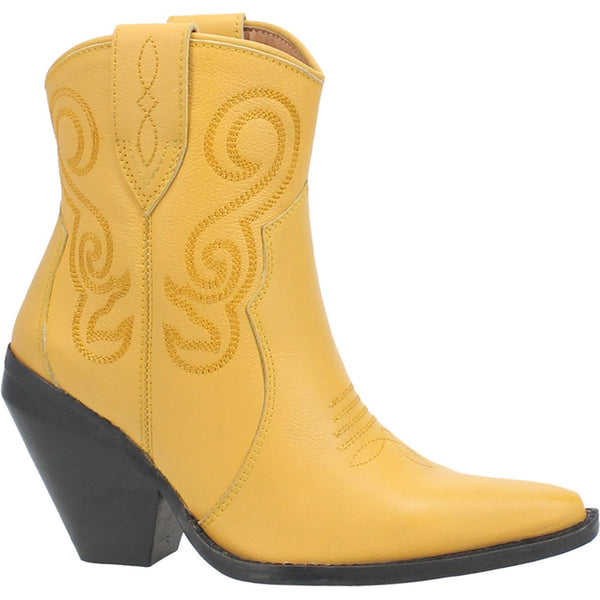 Online Exclusive | Dingo | Pretty N Prissy Leather Bootie in Yellow  **PREORDER