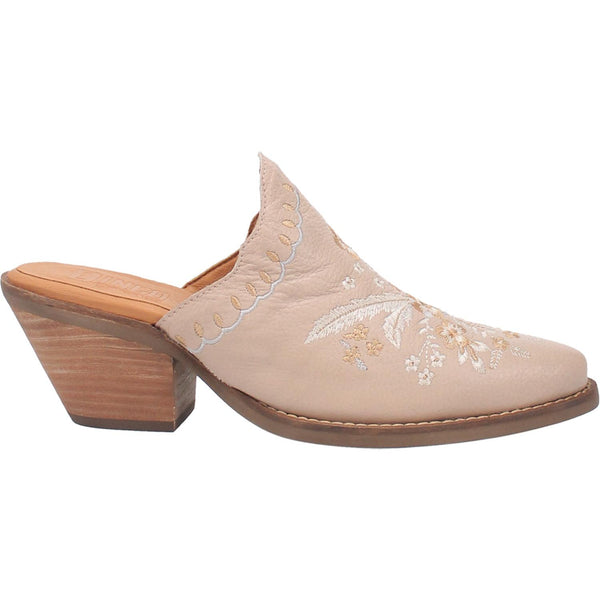 Online Exclusive | Dingo | Wildflower Leather Floral Stitch Mule Bootie in Sand **PREORDER