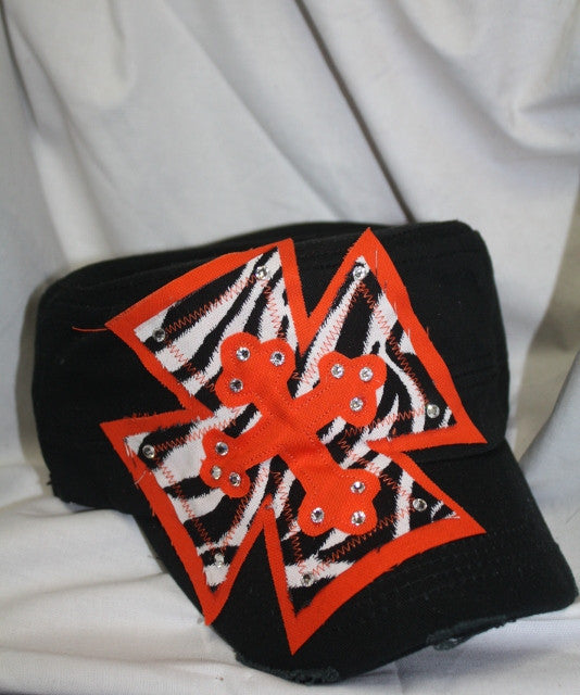 GUG Original Cap - Zebra Cross on Black Cap in Assorted Colors