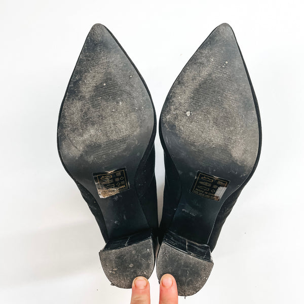 Model Shoes Size 10 | Without Limits Croc Heeled Mules in Black