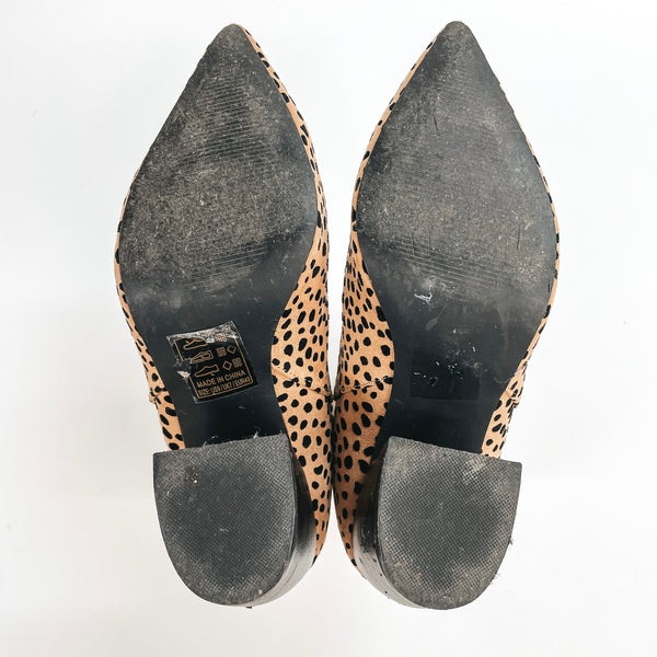 Model Shoes Size 9 | Till Closing Time Pointed Toe Booties in Leopard
