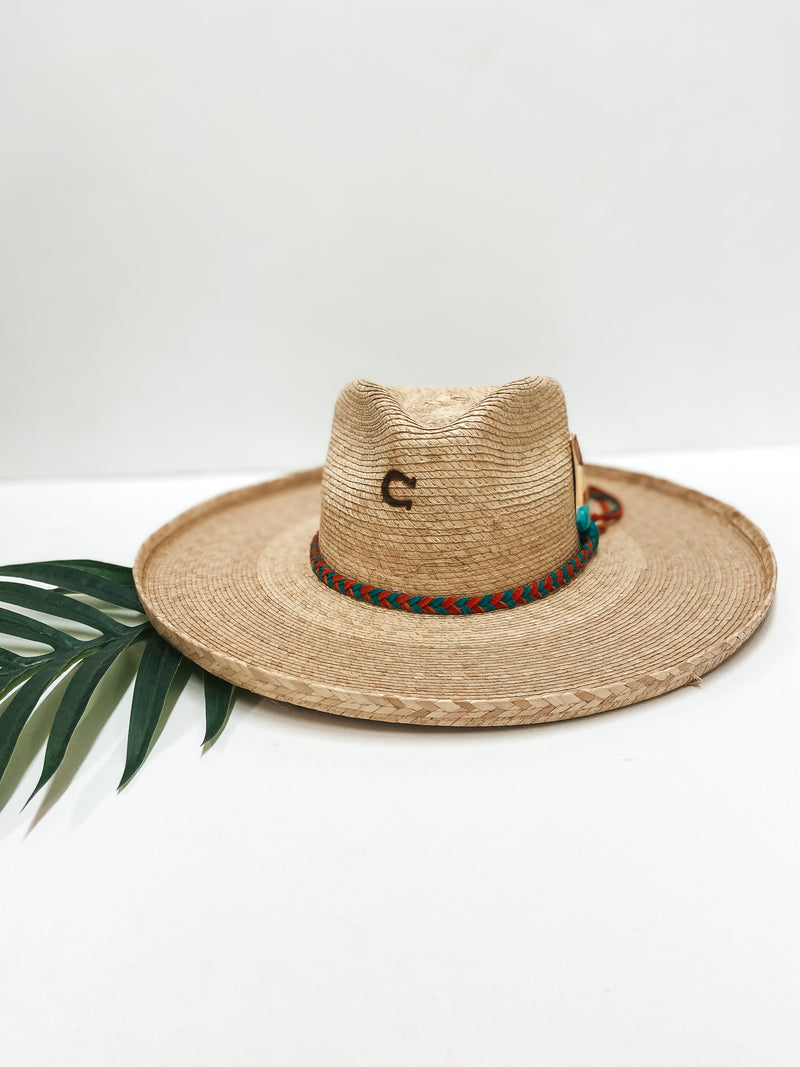 Charlie 1 Horse | Teepee Creepin' Palm Leaf Hat with Leather Braided Band and Teepee Concho