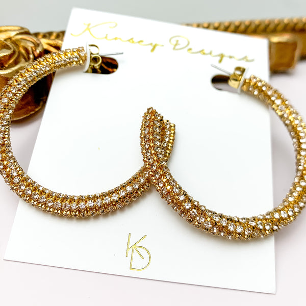 Kinsey Designs | Riley Hoop Earrings with CZ Crystals