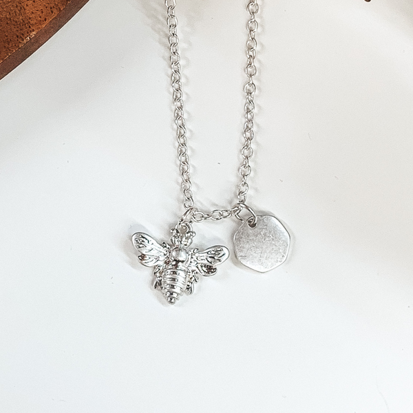 The Bee's Knees Necklace in Silver
