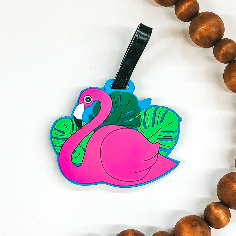 Buy 3 for $10 | Fuchsia Flamingo Luggage Tag