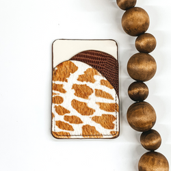 ID Holder in Brown/Leopard Print