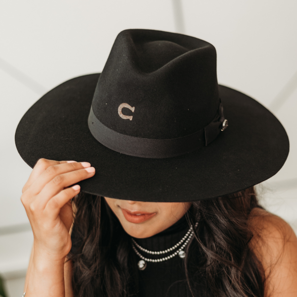 Charlie 1 Horse | Highway Wool Felt Hat in Black