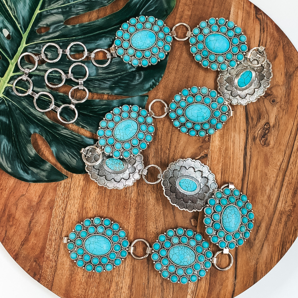 Turquoise Stone Concho Belt