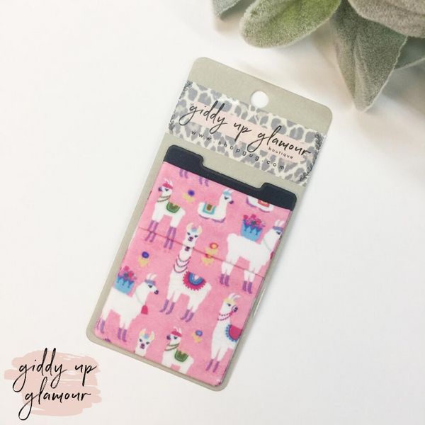 Pink Llama Phone Pocket