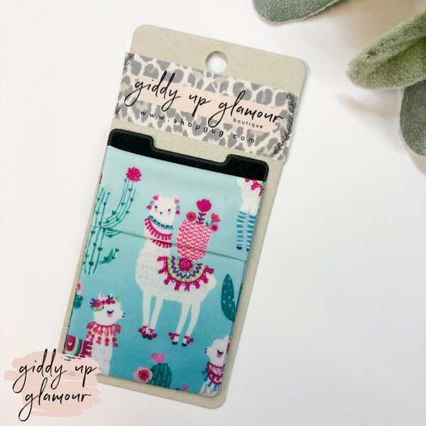 Blue Llama Phone Pocket