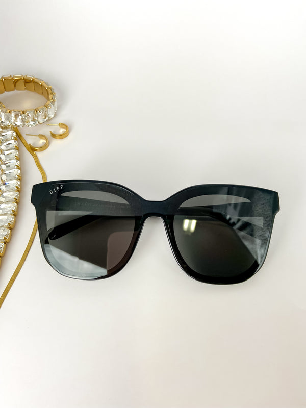 DIFF | Gia Black Lens Sunglasses in Black