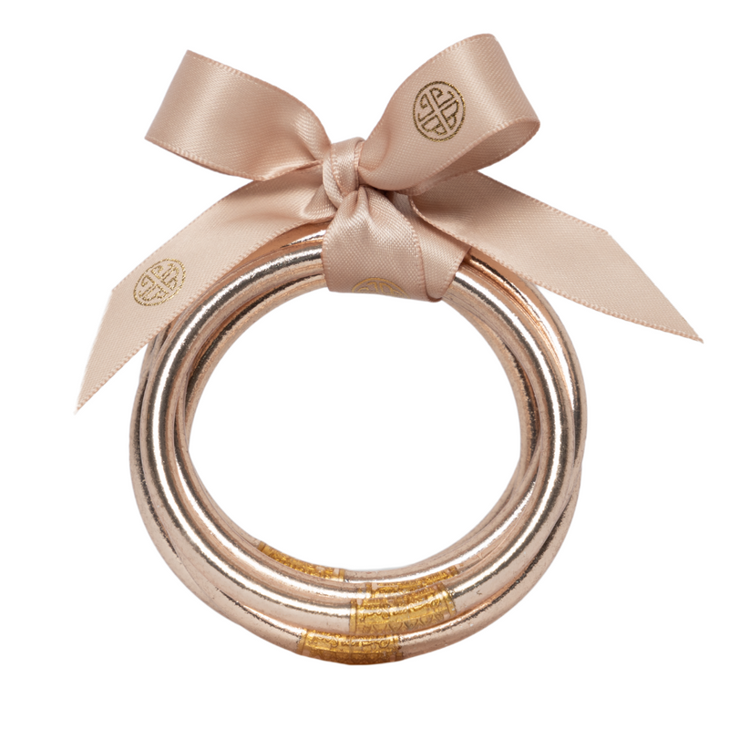 BuDhaGirl | Set of Six | All Weather Bangles in Champagne