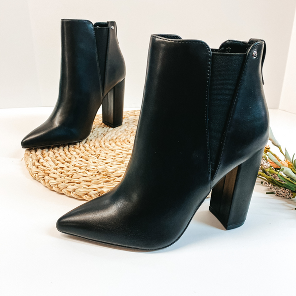Made For Walking Pointed Toe Booties in Black