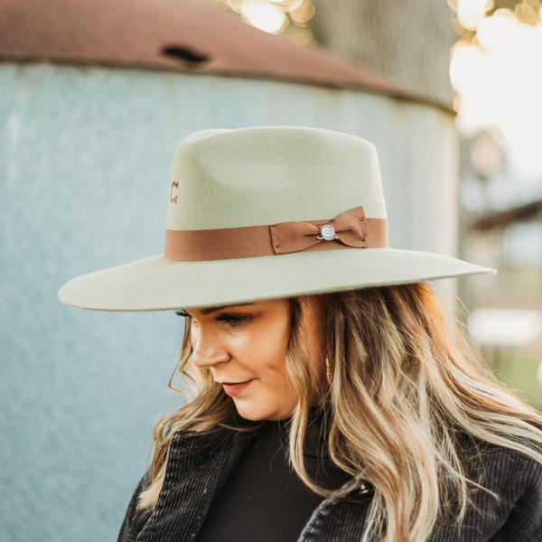 Charlie 1 Horse | Highway Wool Felt Hat in Olive